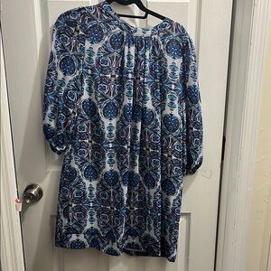 Blue Patterned Dress